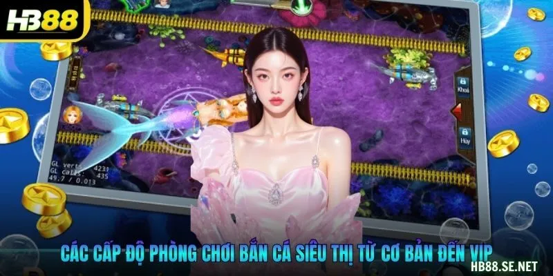 Các cấp độ phòng chơi bắn cá siêu thị từ cơ bản đến VIP